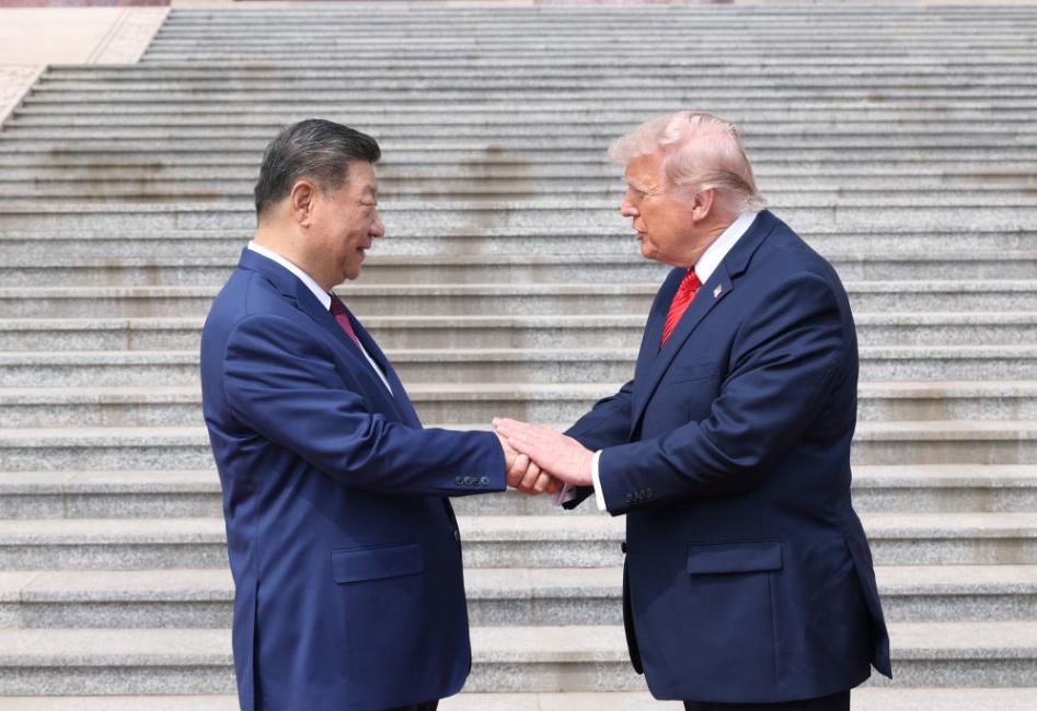 习近平为美国总统特朗普举行欢迎仪式